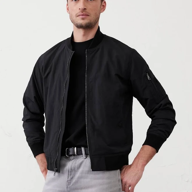 outerwear Heritage Men's Bomber Jacket Banana Republic Factory $75