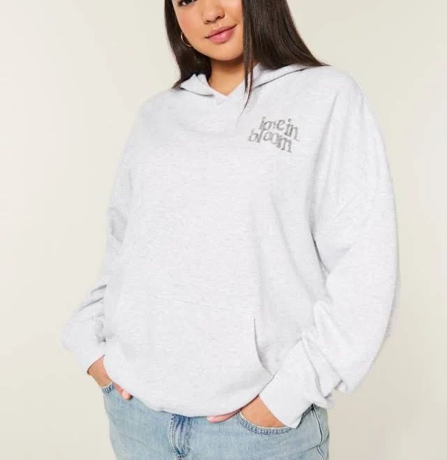 hoodie Hollister Women's Oversized Butterfly Graphic Hoodie Hollister Co - Official $29.99