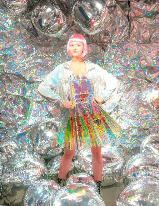 dress Holographic Iridescent PVC Skater Dress Etsy - Seller $137.29