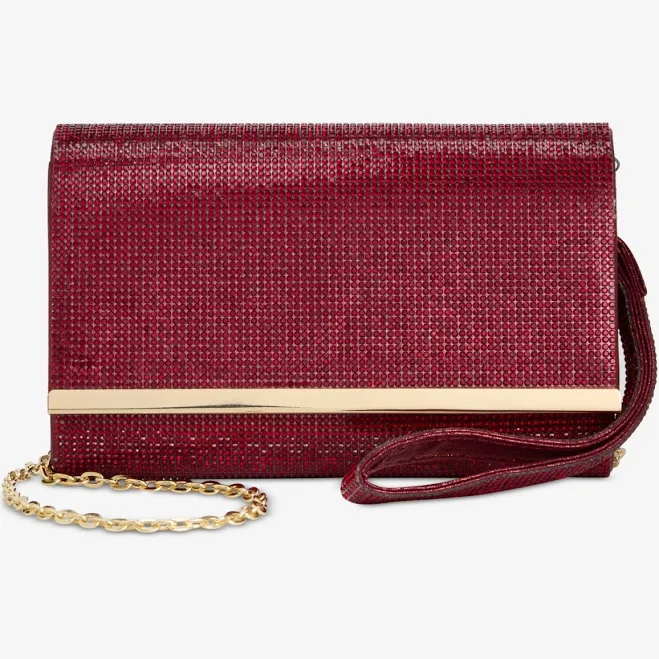 bag INC International Concepts Caitlin Satin and Crystal Clutch Macy's $79.5