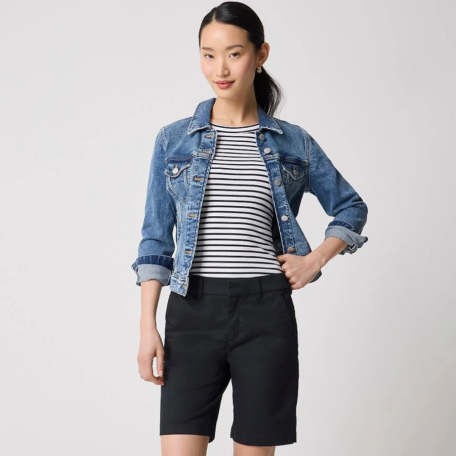 bottom J.Crew Women's Frankie Bermuda Chino Shorts J.Crew Factory $29.95