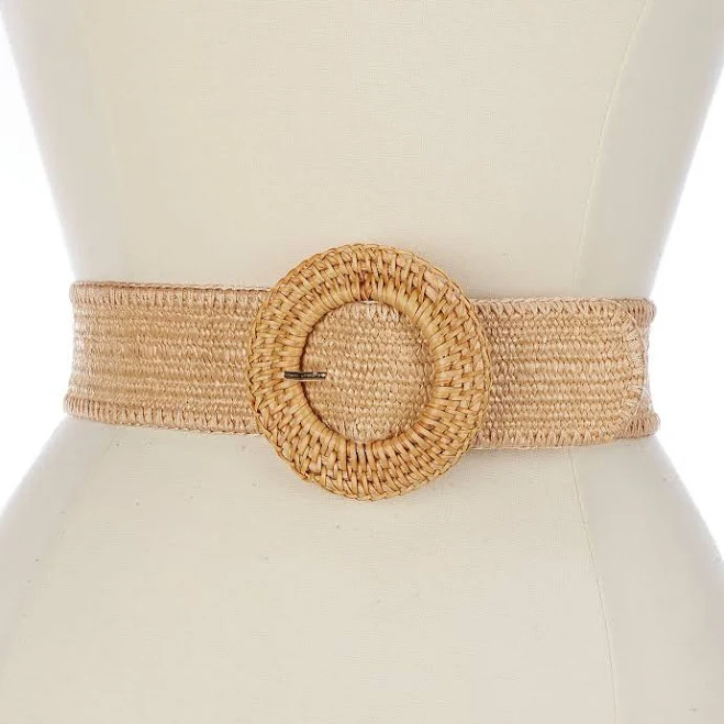 accessory J.McLaughlin Popie Rattan Wide Strap Belt Womens Dillard's $98