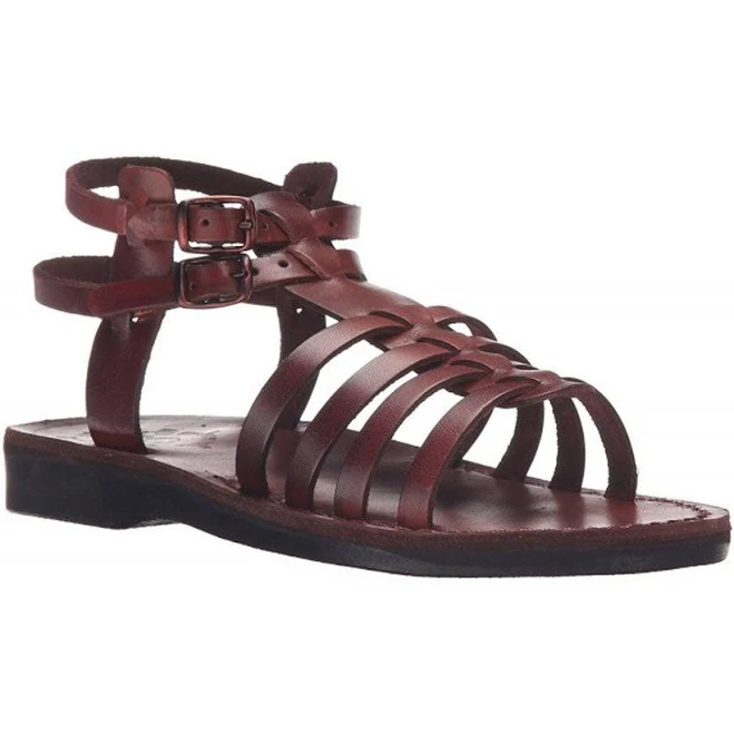 shoes Jerusalem Sandals Women's Leah Leather Gladiator Sandals Jerusalem Sandals $77.95
