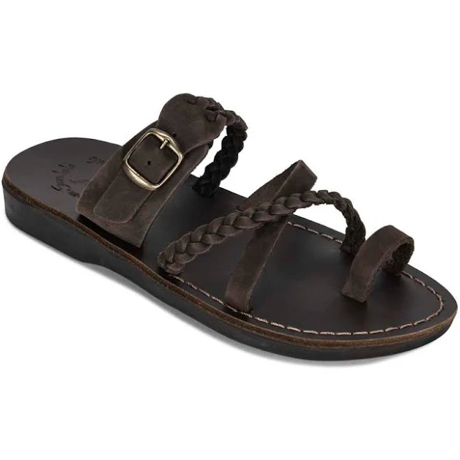 shoes Jerusalem Sandals Women's Sophia Buckle Braided Slide Sandals Jerusalem Sandals $78.95