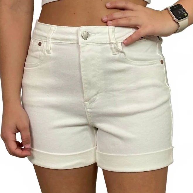 shorts Judy Blue High Rise Double Roll Cuffed Shorts ShopSimon $34.45