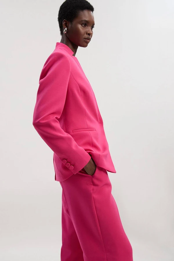 blazer Karen Millen Women's Compact Stretch Tailored Single Breasted Blazer Karen Millen USA $139