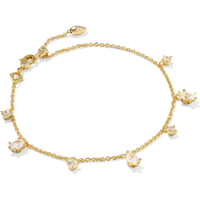 accessory Kendra Scott Cailin Delicate Chain Bracelet with White CZ Kendra Scott $64