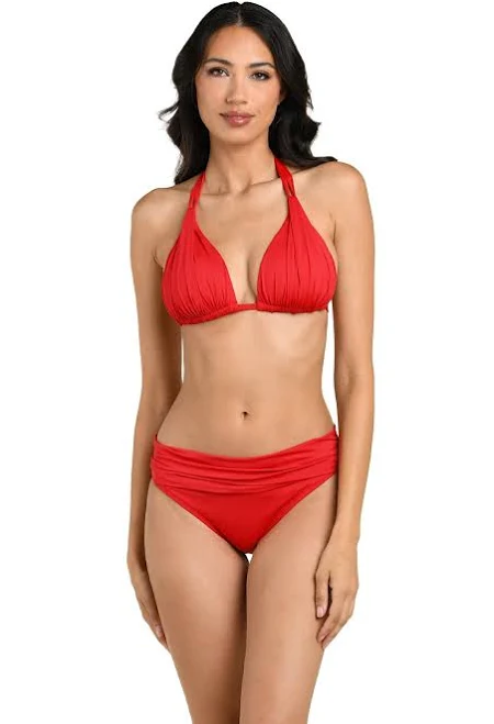 swim top La Blanca Women's Island Goddess Halter Bikini Top Everything But Water $75