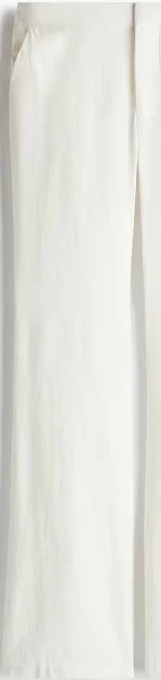pants Ladies H&M Cream Linen-blend tailored trousers H&M $29.99