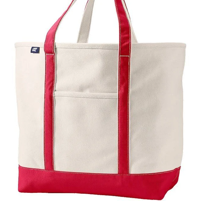 bag Lands' End Extra Large 5 Pocket Open Top Canvas Tote Bag Kohl's $43.96