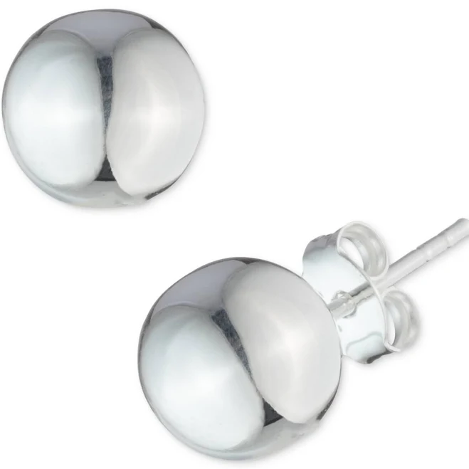 accessory LAUREN Ralph Lauren Women's Sterling Silver Ball Stud Earrings Macy's $48