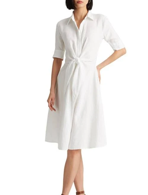 dress Lauren Women's Ralph Lauren Linen Shirtdress Nordstrom $195