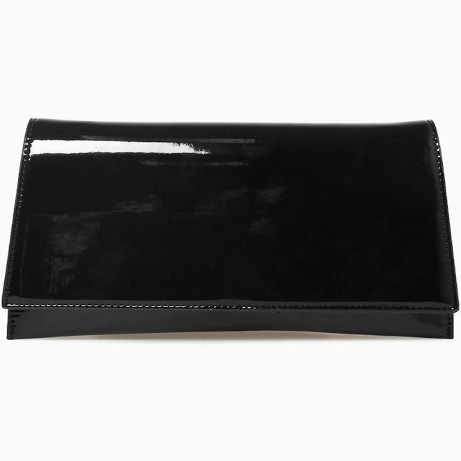 bag Lia Patent Clutch Bks shoes $34.99