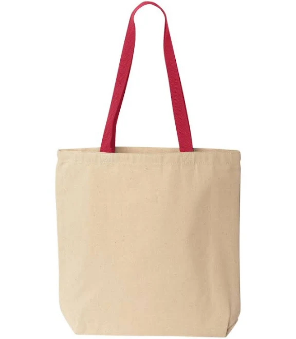 bag Liberty Bags 8868 Natural Tote with Contrast-Color Handles TheParkWholesale.com $4.03