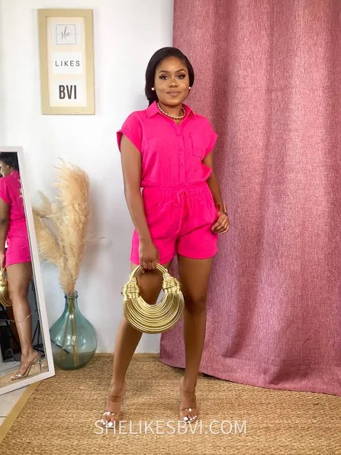 matching set Linen-Look Shorts Set She Likes BVI $64