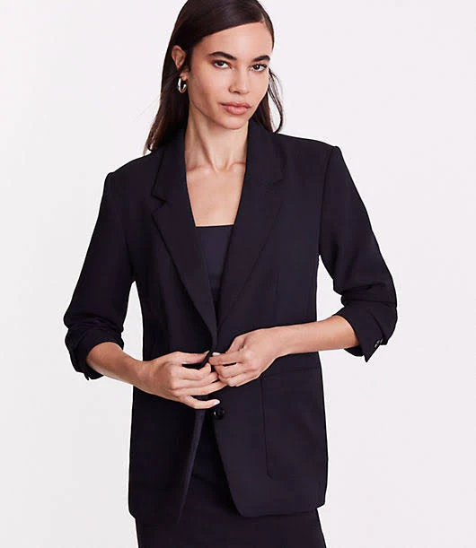 outerwear LOFT Versa Crepe Drape Oversized Blazer LOFT $89.88