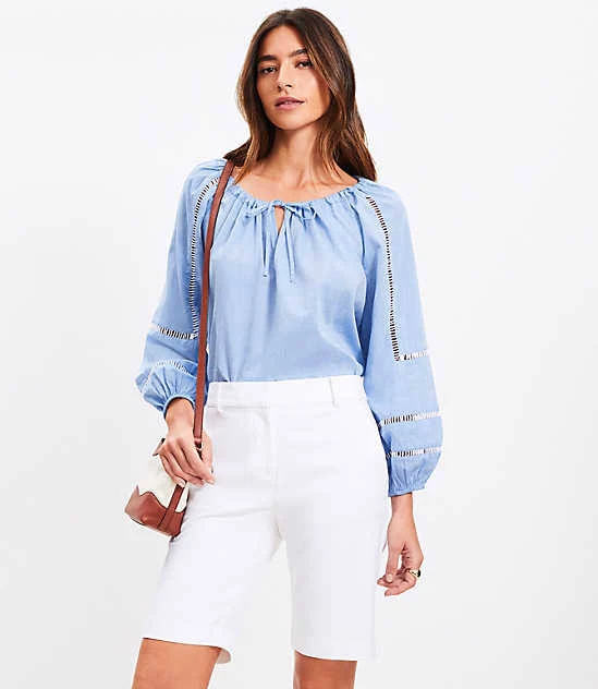 shorts Loft Women's Riviera Doubleweave Bermuda Shorts LOFT $37