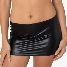 ultra-mini skirts Los Angeles Apparel Lamé Micro Mini Skirt Los Angeles Apparel $36