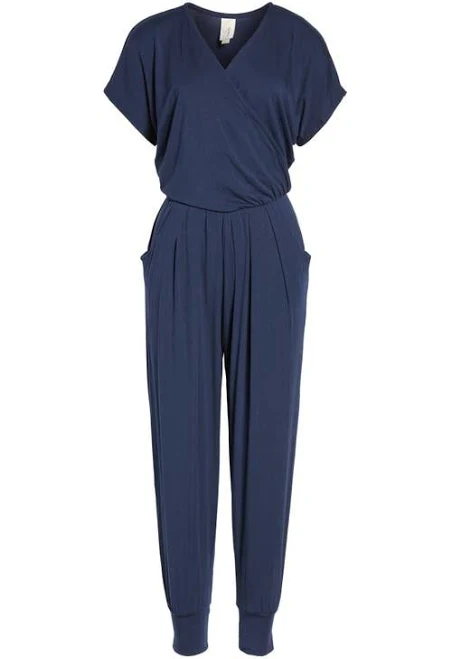 jumpsuit Loveappella Women's Short Sleeve Wrap Top Jumpsuit Nordstrom $47.6