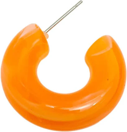 accessory Lovisa Orange Acrylic Chunky Hoop Earrings Etsy - DOMEDBAZAAR $1.05