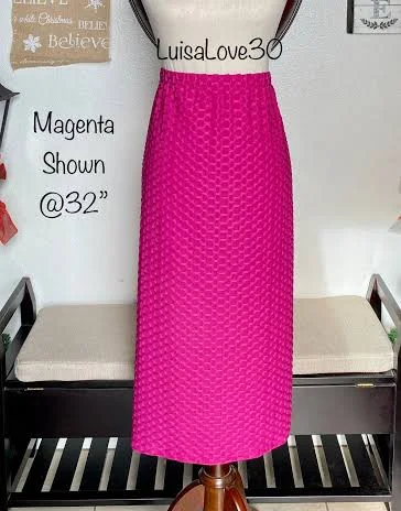 skirt LuisaLove30 Grace Modest Stretch Knit Honeycomb Pencil Skirt Etsy - LuisaLove30 $28