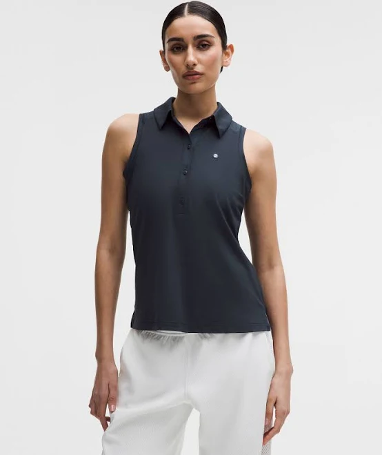 activewear top Lululemon Quick-Dry Sleeveless Polo Shirt lululemon $68