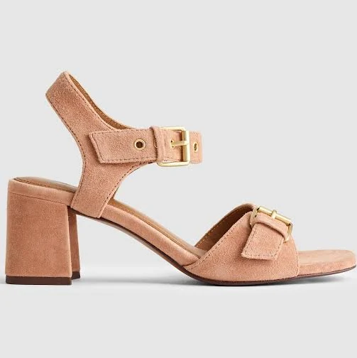 shoes Madewell Neeka Suede Ankle-Strap Heeled Sandal Madewell $138
