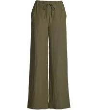 pants Malibu Wide Leg Drawstring Linen Pant Olive Night Boston Proper $69.98