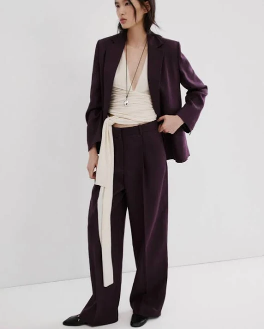pants MANGO Straight-Fit Linen Suit Pants shop.mango.com $69.99