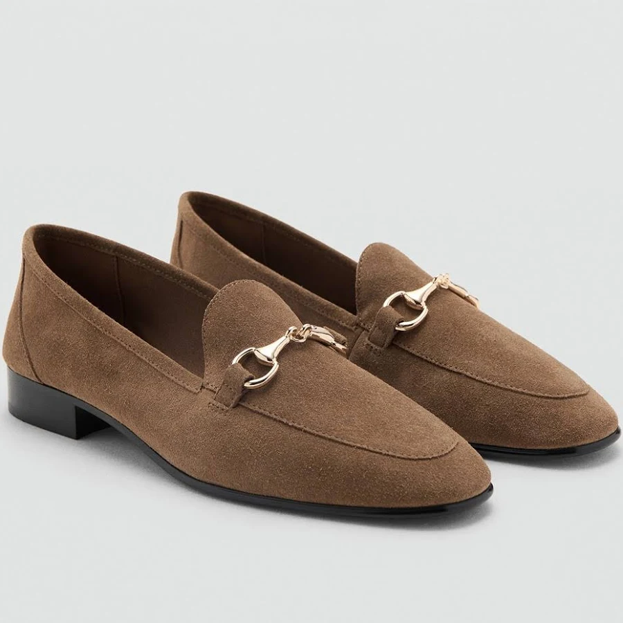 shoes MANGO Women's Leather Buckle Loafers Macy's $99.99