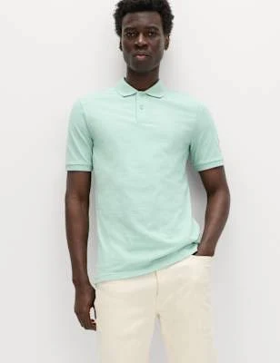 top Marks & Spencer Ultimate Regular Fit Pique Polo Shirt Marks & Spencer - United States $39.99