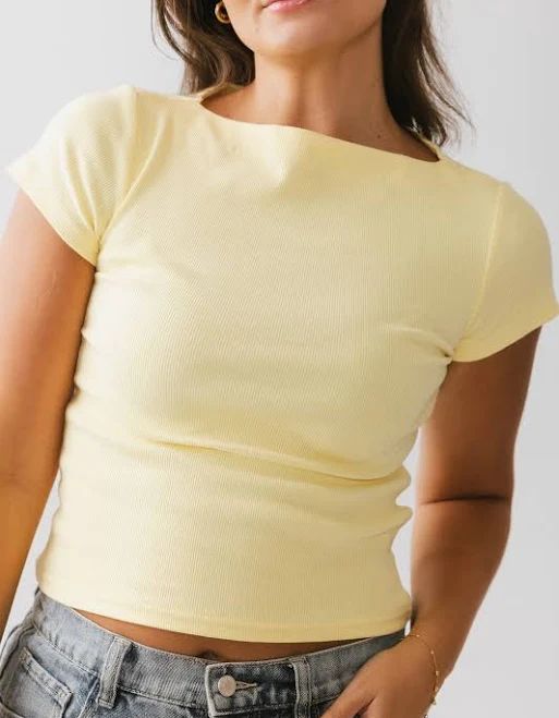 top Martha Boatneck Top böhme $34.5