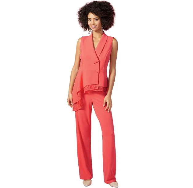 matching set Masseys Women's Sleeveless Pant Set ShoeMall $43.97