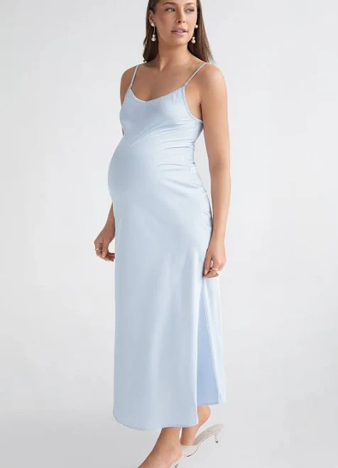 maternity dress Maternity "Everything" Slip Black Dress Lo+Jayne $198