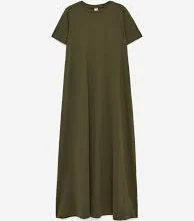 dress Maxi T-Shirt Dress – Khaki Green – Women – ARKET WW arket.com $31.05