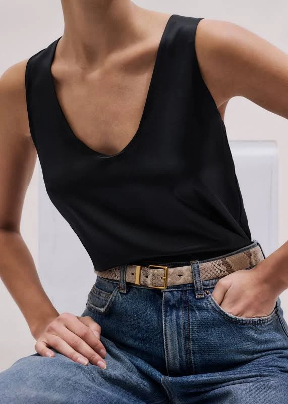 top Me+em Women's Silk Satin Tank Top ME+EM $265