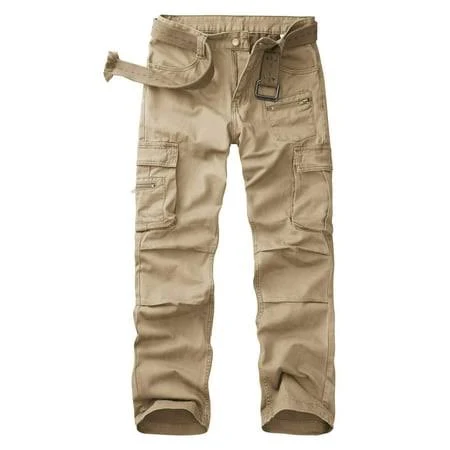 cargo pants Men's Casual Cotton Cargo Pants with 8 Pockets Walmart - TRGPSG $42.99