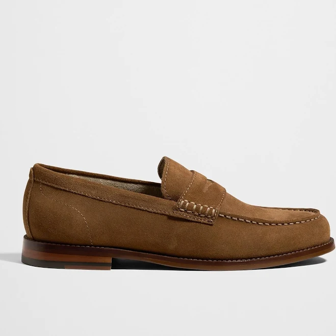 shoes Men's Classic Suede Penny Loafers Banana Republic Factory $99