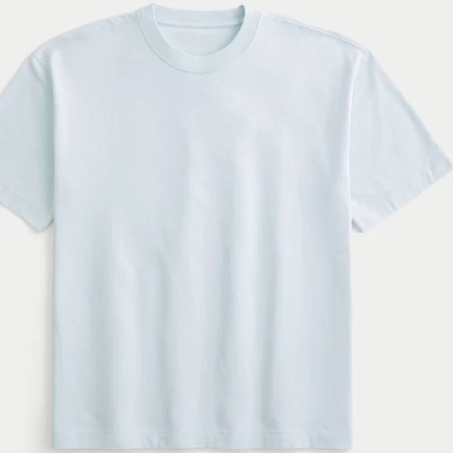 top Men's Hollister short sleeve Boxy T-shirt Hollister Co - Official $19