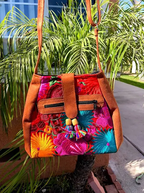 bag Mexican Embroidered Crossbody Purse Etsy - LatinaPalace $30
