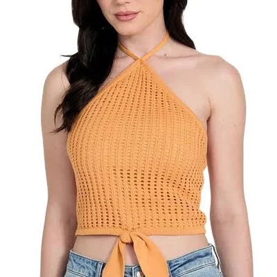 crop top Miley Crochet Halter Top Guess Factory $22.47