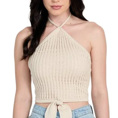 crop top Miley Crochet Halter Top Guess Factory $44.95