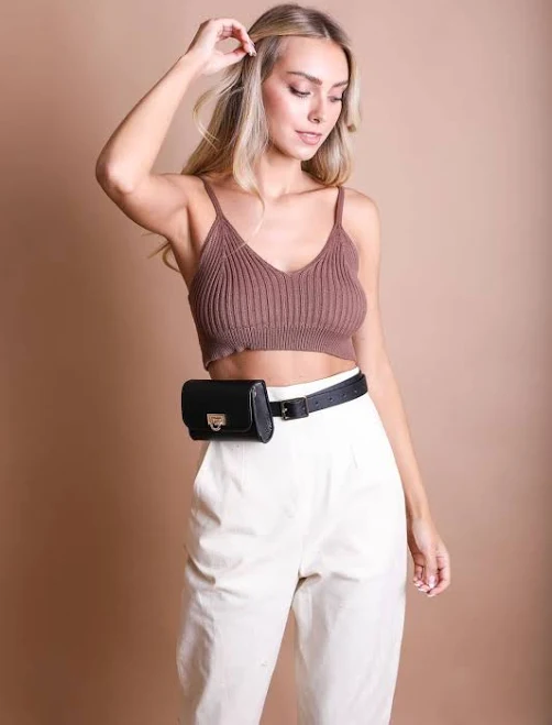 bag Mini Faux Leather Waist Belt Bag Henhouse Shoppe $5