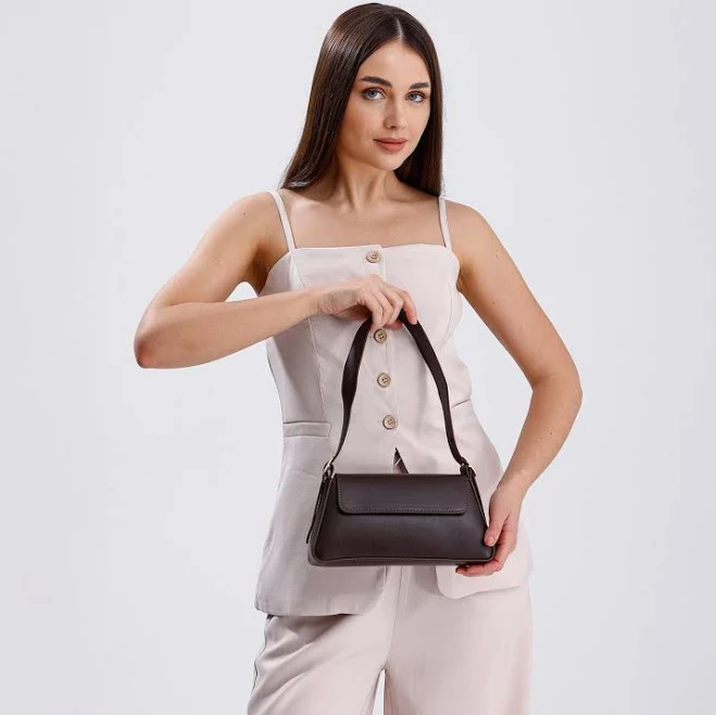 bag Minimalist Vegan Leather Baguette Bag Etsy - Seller $42.75