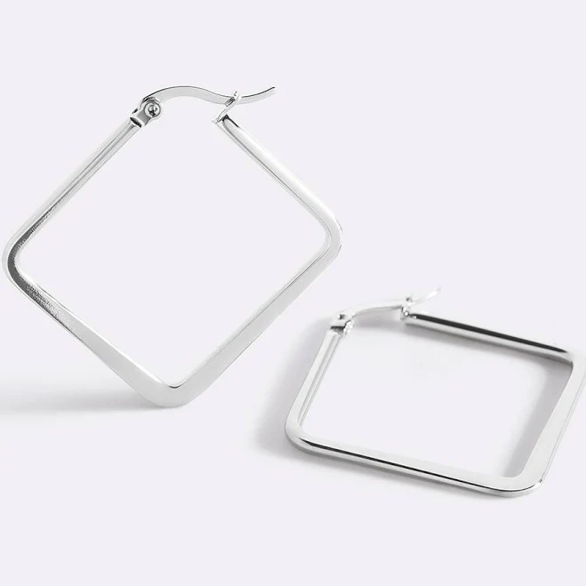 accessory Mint & Lily Geometric Girl Boss Hoop Earrings Mint & Lily $29