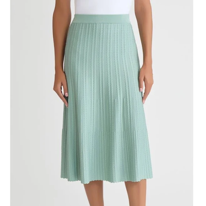 skirt Misook Women's Lightweight Ribbed Knit A-Line Skirt Nordstrom $165.99