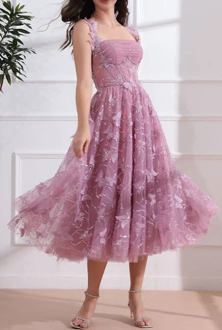 dress MissJophiel Corset 3D Butterflies Midi Dress Miss Jophiel Couture $309