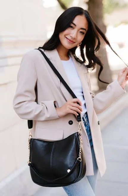 bag Modern + Chic Marissa Vegan Leather Saddle Crossbody Bag Modern and Chic $49