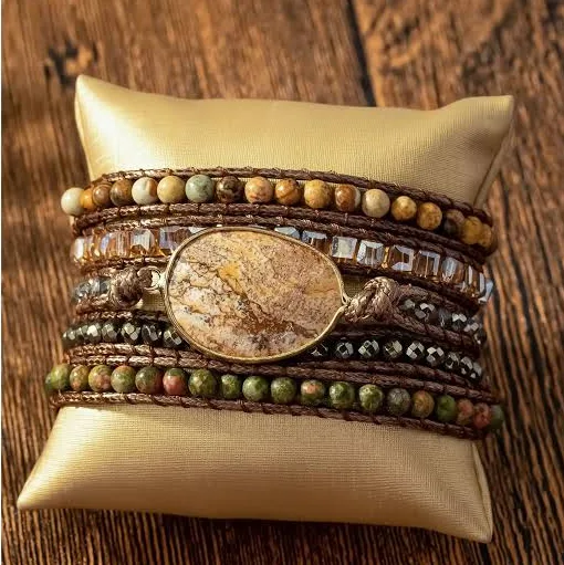 accessory Natural Stone Boho Bracelet Lecce $39.99
