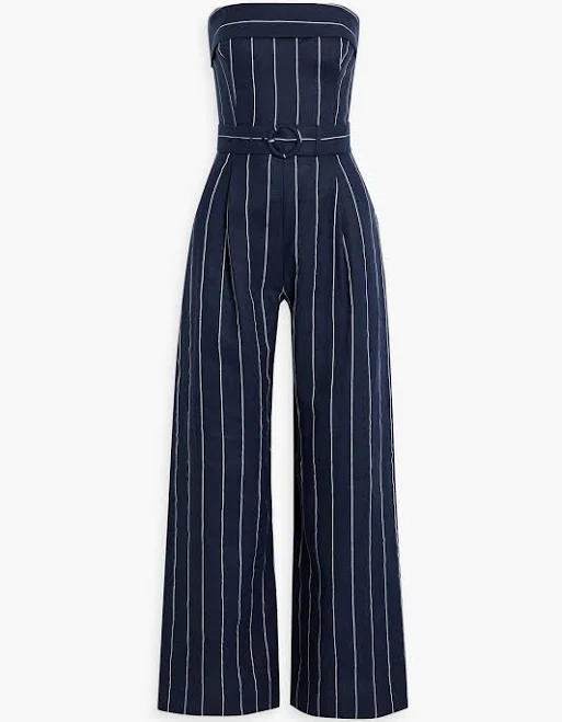 jumpsuit Nicholas Women's Chara Strapless Wide Leg Linen-Blend Jumpsuit THE OUTNET $238